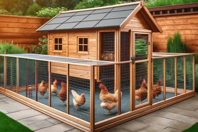 chicken coop and run